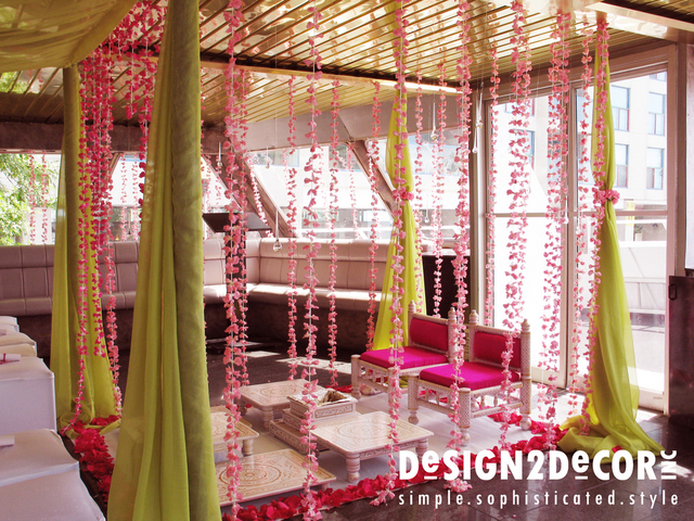 A wedding mandap is a mandap covered structure with pillars temporarily 